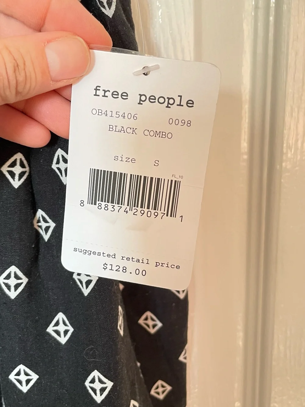 Free People Ashley Diamond Print Sleeveless Romper